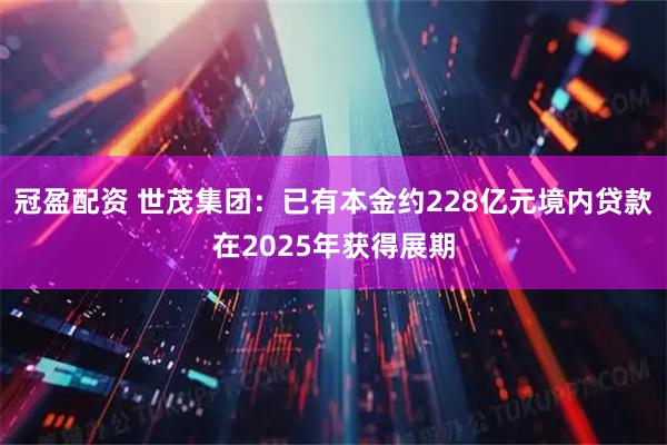 冠盈配资 世茂集团：已有本金约228亿元境内贷款在2025年获得展期