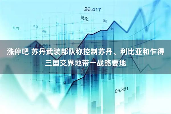 涨停吧 苏丹武装部队称控制苏丹、利比亚和乍得三国交界地带一战略要地